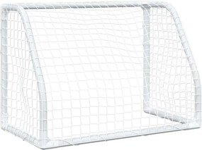 vidaXL Τέρματα Παιδικά 2 Τεμ. Λευκά 64x35x48 εκ. Μεταλλικά με Μπάλα