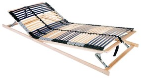 vidaXL Βάση κρεβατιού με λάμες Καφέ 70 x 190 cm Στερεό Ξύλο Μηλιάς