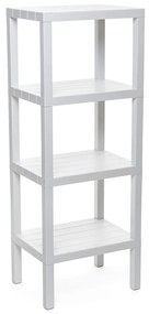 Ραφιέρα Mπάνιου Lombok 38x29x100cm 06747.002 White Plastic