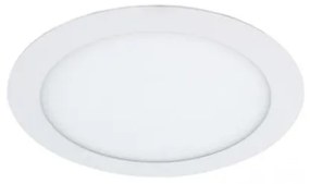 Φωτιστικό Πάνελ Χωνευτό Slim LED 18W Λευκό 6500K Φ22,5cm Panel Slim 225 20456 Interlight  20458 Λευκό