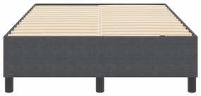 vidaXL Κρεβάτι με ελατήρια Σκούρο γκρι 120 x 200 cm Βελούδο