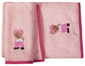 Πετσέτες Βρεφικές 8839 (Σετ 2τμχ) Pink Greenwich Polo Club Towels Set 70x130cm 100% Βαμβάκι