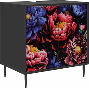 vidaXL Ντουλάπι Μπάνιου KIEL Μαύρη Δρυς 60 x 40 x 61 εκ