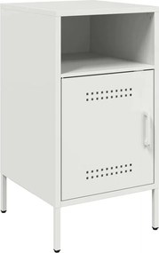 vidaXL Κομοδίνα 2 τεμ. Λευκά 36x39x68 εκ. από Χάλυβα