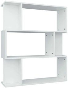 vidaXL Βιβλιοθήκη/Διαχωριστικό Χώρου Λευκό 80x24x96 εκ. Επεξ. Ξύλο