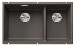 Blanco Subline 430/270-U Volcano Grey SILGRANIT® PuraDur® Γρανιτένιος Νεροχύτης 80cm