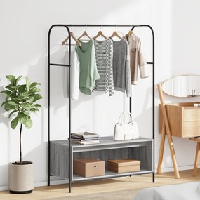 vidaXL Ράφι Ρούχων με Ράφια Γκρι Sonoma 100x44x160 εκ.