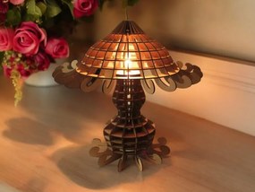 Σετ των 2 Intra απο ξύλο plywood 3mm-4mm πάχος – Κλασικό επιτραπέζιο φωτιστικό 30x30 cm INTRAVECTRY-MY554093