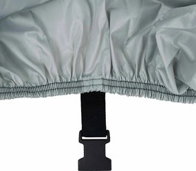 vidaXL Κουκούλα βάρκας Γκρι Μήκος 610-671 cm Πλάτος 254 cm