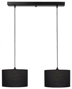 Φωτιστικό Οροφής Δίφωτο Heronia 14-0166 Black