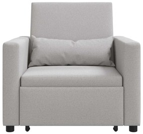 vidaXL Μονός καναπές-κρεβάτι Σκούρο γκρι 90 x 165 x 87 εκ. ύφασμα