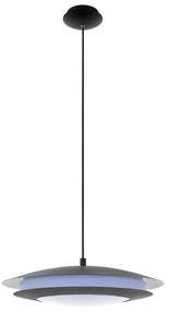 Φωτιστικό Οροφής Led 96979 Black - White Moneva-C Eglo Metal, Plastic