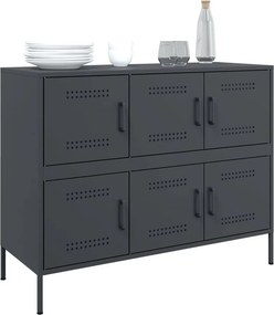 vidaXL Ντουλάπι Ανθρακί 100,5x39x79 εκ. από Χάλυβα