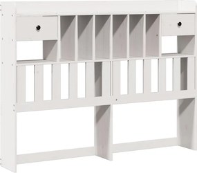 vidaXL Κρεβάτι Βιβλιοθήκη Χωρίς Στρώμα 140x200 εκ Μασίφ Ξύλο Πεύκο