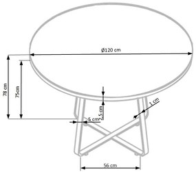 LOOPER 2 table DIOMMI V-CH-LOOPER_2-ST