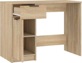 vidaXL Γραφείο Sonoma Δρυς 100x50x75 εκ. από Επεξεργασμένο Ξύλο