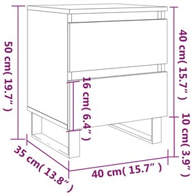 ΚΟΜΟΔΙΝΑ ΛΕΥΚΑ 2 ΤΕΜ. 40 X 35 X 50 ΕΚ. ΑΠΟ ΕΠΕΞΕΡΓΑΣΜΕΝΟ ΞΥΛΟ 826893