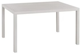 Τραπεζάκι SAHIRA Αλουμινίου Λευκό 140x80x75,5Υ εκ. 140x80x75.5 εκ.