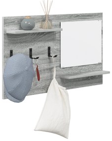 vidaXL Τοίχου Κρεμάστρα Γκρι Sonoma 90 x 10 x 50 εκ Επεξεργασμένο ξύλο