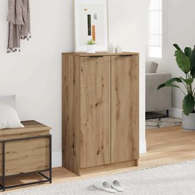 vidaXL Παπουτσοθήκη Αρτισιανή Δρυς 59x35x100,5 εκ. Επεξ. Ξύλο