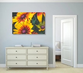 Εικόνα μαγικών δίχρωμων λουλουδιών - 90x60