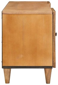 vidaXL Ντουλάπι TV Ανοιχτό καφέ 105 x 33 x 46 εκ Μασίφ ξύλο μάνγκο