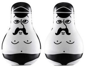 Αλατοπίπερο Friends (Σετ 2Τμχ) 130505 7x11cm Black-White Normann Copenhagen Porcelain