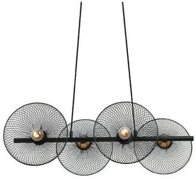 ΚΡΕΜΑΣΤΟ Φ/Σ 4ΧΕ27 ΜΑΥΡΟ ΜΕΤΑΛΛΙΚΟ 71Χ35ΧΗ119CM KOBE ACA HL45844P71B