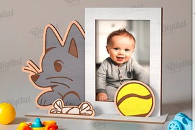 Intra απο ξύλο plywood 3mm-4mm πάχος 3D παιδική κορνίζα φωτογραφιών Δίασταση 20x30 cm INTRAFABR-121593104