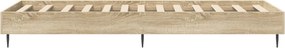 vidaXL Σκελετός Κρεβατιού Sonoma Δρυς 80 x 200 cm Επεξεργασμένο Ξύλο