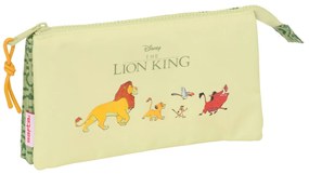 Τριπλή Κασετίνα Mufasa Πράσινο Μπεζ 22 x 12 x 3 cm