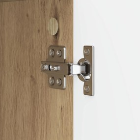 vidaXL Πλαϊνό γραφείο Artisan Δρυς 89 x 34,5 x 77 εκ.