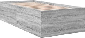 vidaXL Κρεβάτι δαπέδου Γκρι Σκυροδέματος 80 x 200 cm