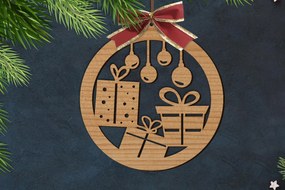 Intra απο ξύλο plywood 3mm-4mm πάχος Χριστουγεννιάτικα Δώρα Μπάλας | Δίασταση 15x15 cm INTRAFABR-76134872