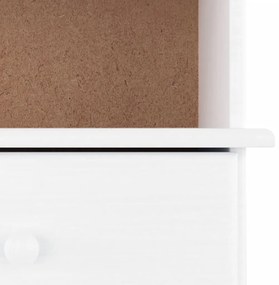 vidaXL Βιβλιοθήκη με Συρτάρια ALTA Λευκή 77x35x186,5 εκ. Μασίφ Πεύκο