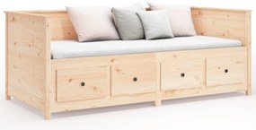 vidaXL Κρεβάτι ημέρας χωρίς στρώμα 100x200 cm Στερεό ξύλο πεύκο