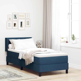 vidaXL Κρεβάτι box spring με στρώμα με στρώμα Μπλε 80 x 200 cm