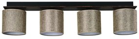 Arkolight Μοντέρνο Φωτιστικό Οροφής Τετράφωτο Μ90xY20cm Καφέ-Μόκα 3420-3/4