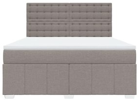 ΚΡΕΒΑΤΙ BOXSPRING ΜΕ ΣΤΡΩΜΑ TAUPE 180X200 ΕΚ. ΥΦΑΣΜΑΤΙΝΟ 3294065