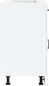 vidaXL ντουλάπι βάσης κουζίνας Lucca Λευκό Υψηλής στιλπνότητας