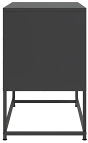 Έπιπλο Τηλεόρασης Μαύρο 68,5 x 39 x 60,5 εκ. Ατσάλινο - Μαύρο
