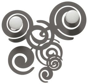 Μεταλλική Κρεμάστρα τοίχου Arabesque Fango Arti e Mestieri