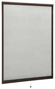 vidaXL Σήτα Παραθύρου Κάθετης Κίνησης Καφέ 120 x 170 εκ.