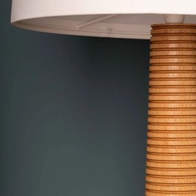 Βάση για Επιτραπέζιο Φωτιστικό Cone Small E27 από Μασίφ Ξύλο