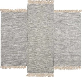 Χαλιά Κρεβατοκάμαρας (Σετ 3τμχ) Polcarpet Wool Kilim 738 Grey
