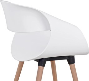 ΣΕΤ ΤΡΑΠΕΖΑΡΙΑΣ 5ΤΜΧ MAGGIE HM21186 MDF TOP &amp; ΠΟΛΥΠΡΟΠΥΛΕΝΙΟ ΣΕ ΛΕΥΚΟ ΧΡΩΜΑ