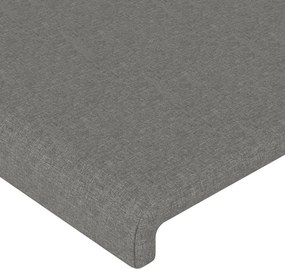 vidaXL Κεφαλάρια Σκ. Γκρι 180x5x78/88 εκ. Ύφασμα