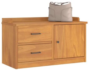 vidaXL Πάγκος διαδρόμου &quot;SANDNES&quot; 87x40x50 εκ. Πεύκο μασίφ ξύλο