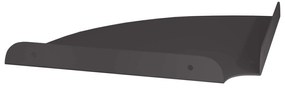 vidaXL Floating Ράφι Γωνίας με ράφι 2 pcs Μαύρο 24 x 24 x 2 εκ