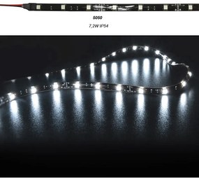 Adeleq Ταινία Led Μαύρη 5 Μέτρα 12Vdc 7.2W Και 30Led Ανά Μέτρο Ip54 Ψυχρό 30-340210
